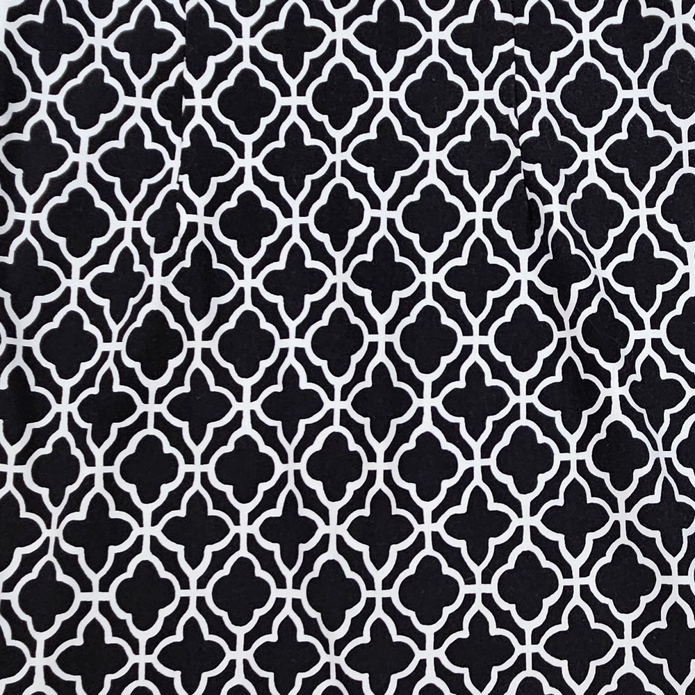 Talbots Modern Geometric Patterned Black & White … - image 5